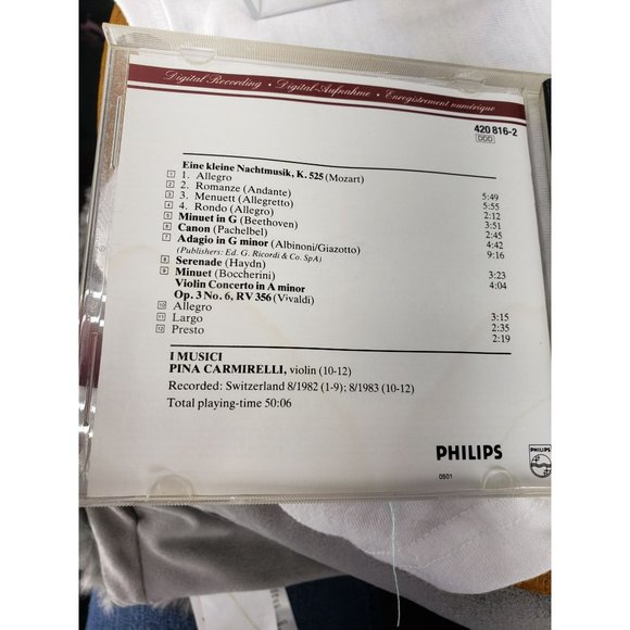 Various Artists A Little Night‎ Music CD Philips Quartet Serenade - Picture 2 of 6